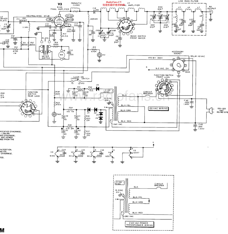 Heathkit-DX-60B-Schematic-2电路原理图.pdf_第2页