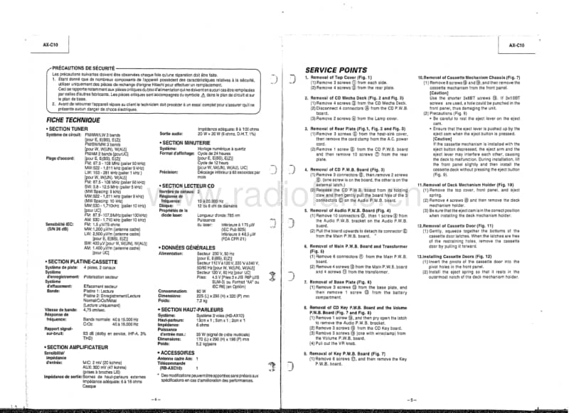 Hitachi-AXC-10-Service-Manual电路原理图.pdf_第3页