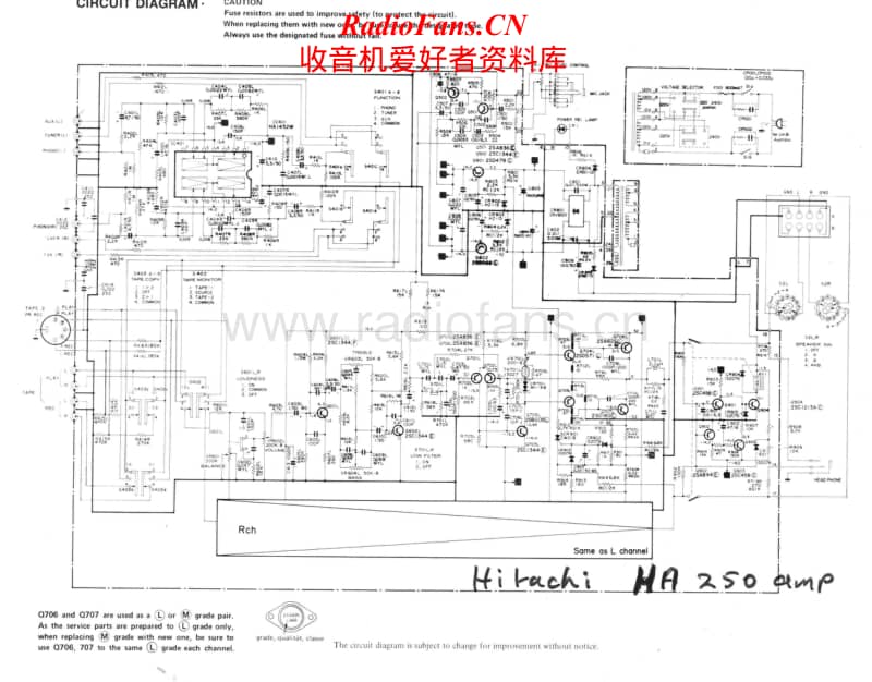 Hitachi-HA-250-Schematic电路原理图.pdf_第1页