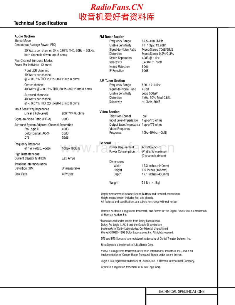 Harman-Kardon-AVR-2500-Service-Manual电路原理图.pdf_第2页