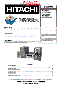 Hitachi-AXF-100-W-Service-Manual电路原理图.pdf