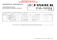 Fisher-CA-1224-Service-Manual电路原理图.pdf