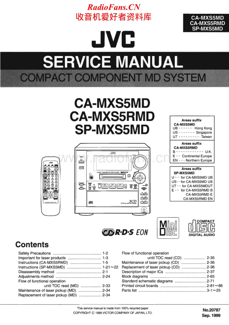 Jvc-CAMXS-5-RMD-Service-Manual电路原理图.pdf_第1页