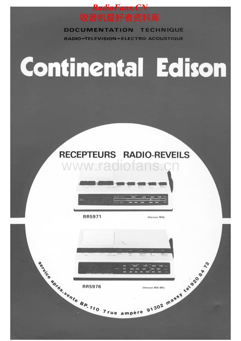 Continental-Edison-RR-5976-Service-Manual电路原理图.pdf_第1页