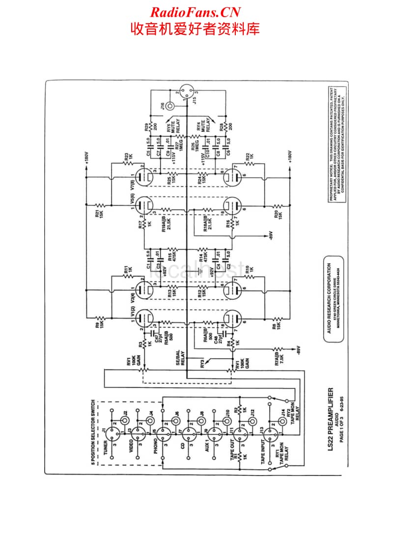 Audio-Research-LS-22-Schematic电路原理图.pdf_第1页