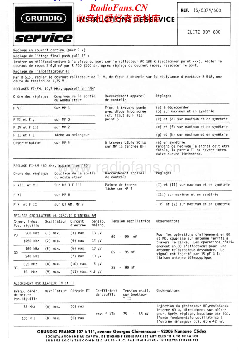 Grundig-ELITE-BOY-600-Service-Manual电路原理图.pdf_第1页