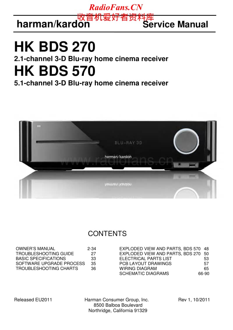 Harman-Kardon-BDS-270-Service-Manual电路原理图.pdf_第1页