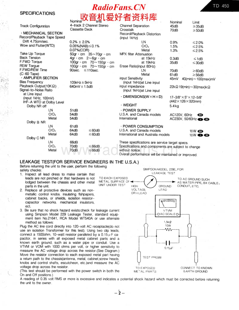 Harman-Kardon-TD-450-Service-Manual电路原理图.pdf_第2页