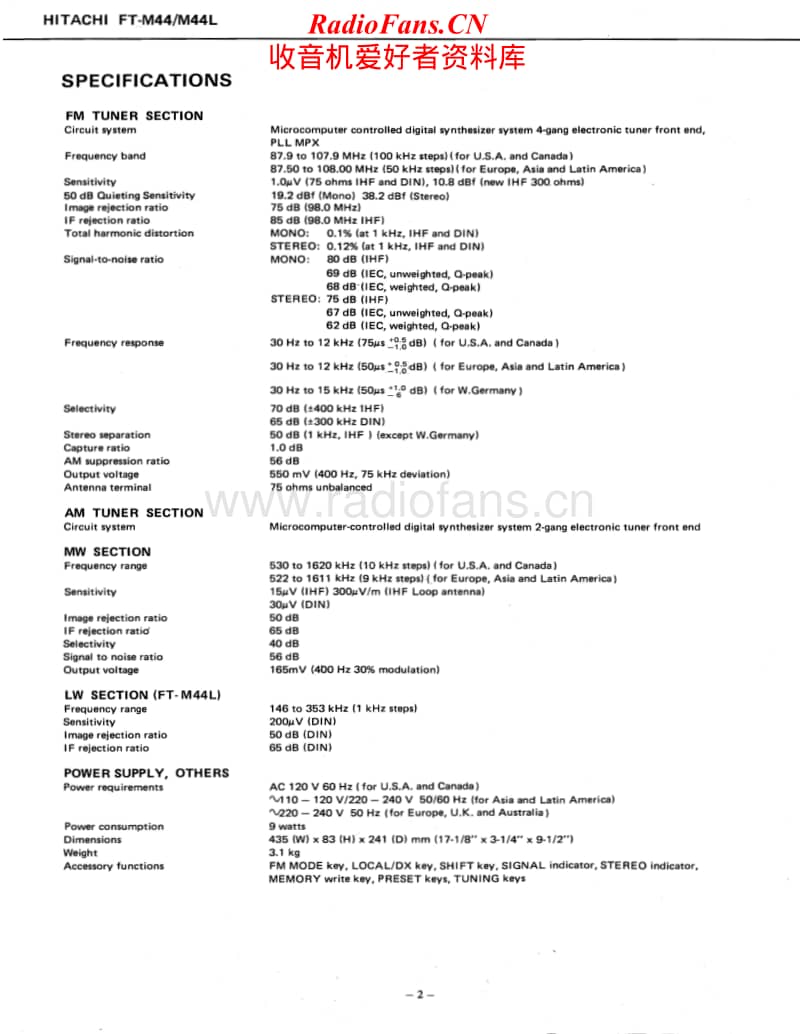 Hitachi-FTM-44-Service-Manual电路原理图.pdf_第2页