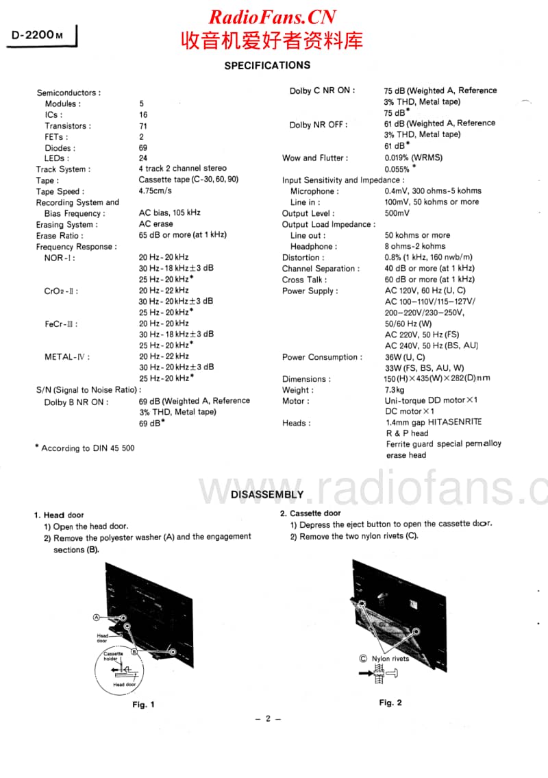 Hitachi-D-2200-M-Service-Manual电路原理图.pdf_第2页