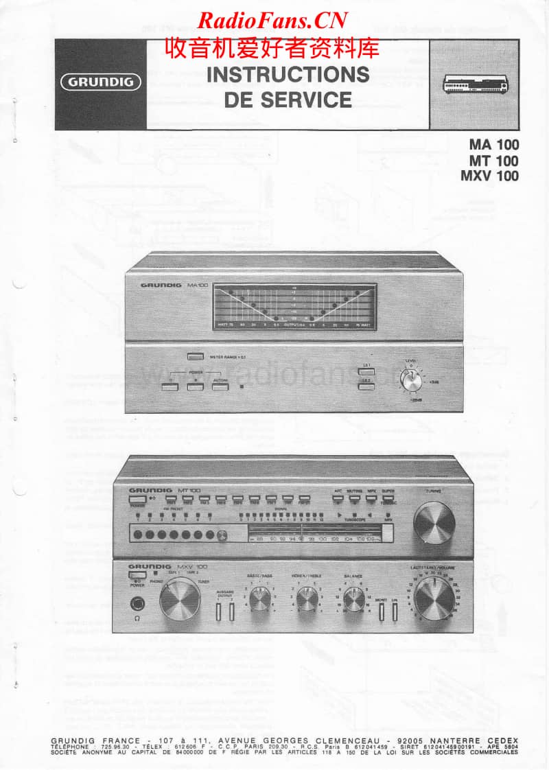 Grundig-MA-100-Service-Manual电路原理图.pdf_第1页