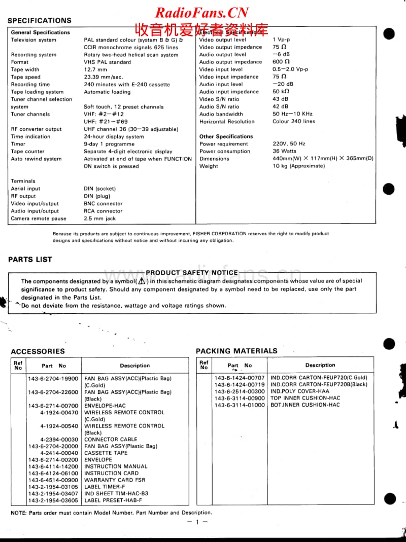 Fisher-FVHP-720-Service-Manual电路原理图.pdf_第2页