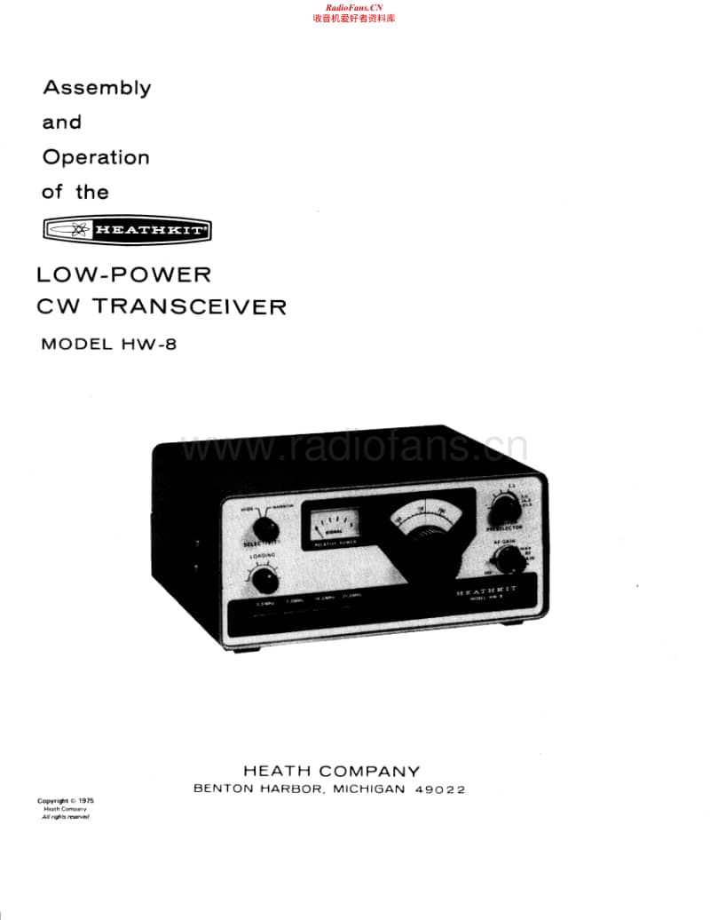 Heathkit-HW-8-CW-Manual-2电路原理图.pdf_第1页