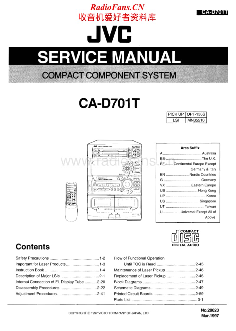 Jvc-CAD-701-T-Service-Manual电路原理图.pdf_第1页