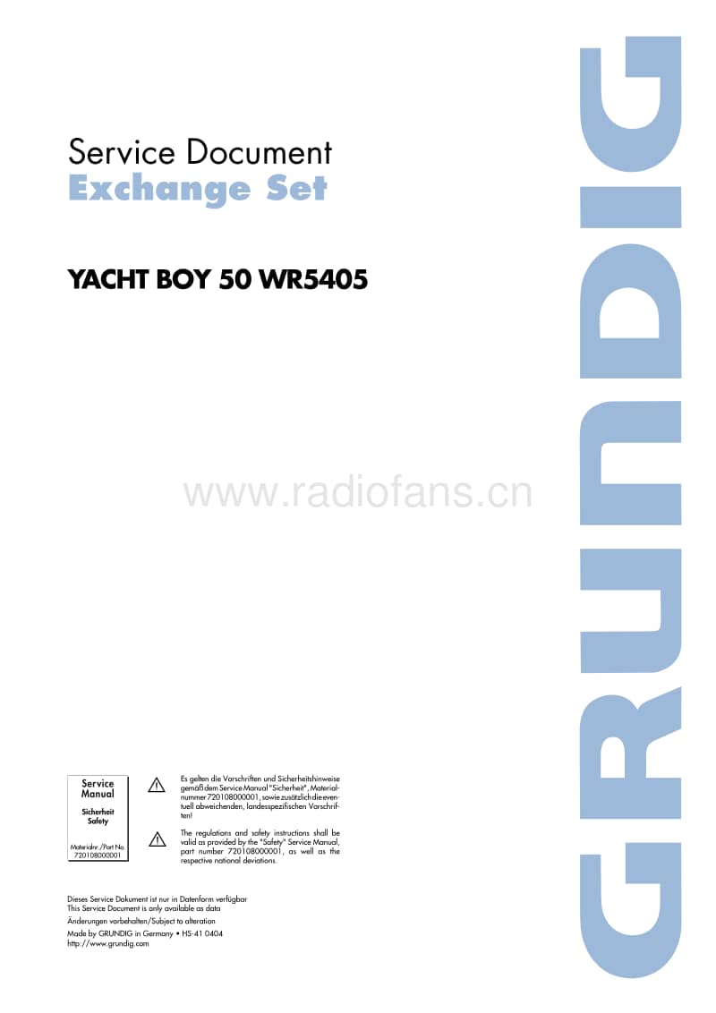 Grundig-Yacht-Boy-50-WR-5405-Service-Manual电路原理图.pdf_第1页