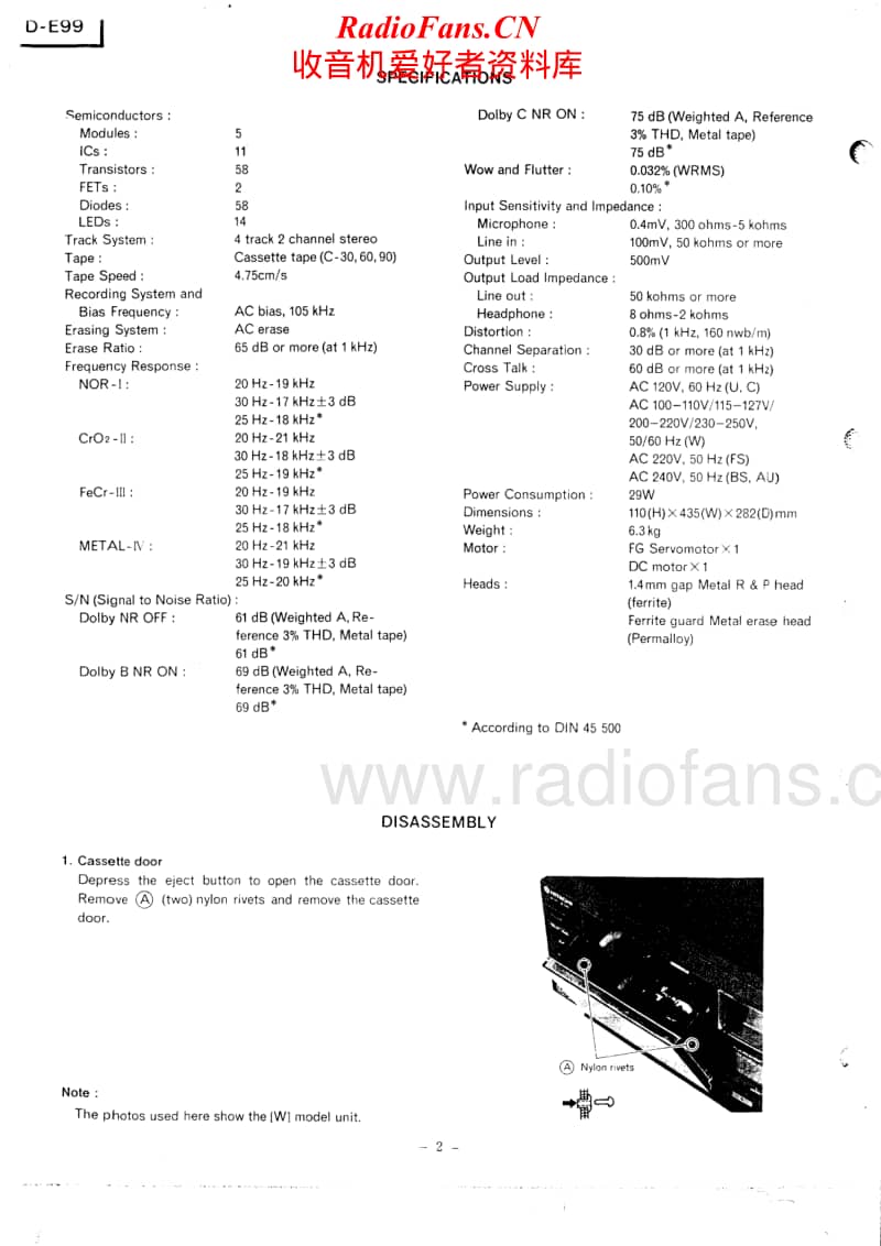 Hitachi-DE-99-Service-Manual电路原理图.pdf_第2页