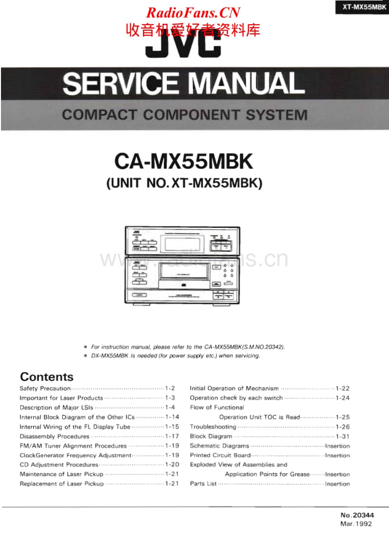 Jvc-CAMX-55-MBK-Service-Manual电路原理图.pdf_第1页