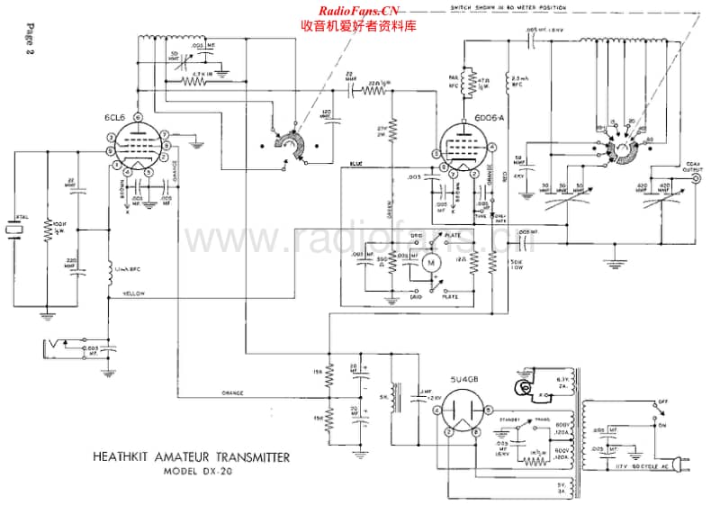 Heathkit-DX-20-Schematic-2电路原理图.pdf_第1页