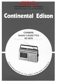 Continental-Edison-RC-5079-Service-Manual电路原理图.pdf