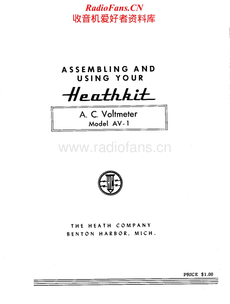 Heathkit-AV-1-Service-Manual电路原理图.pdf_第1页