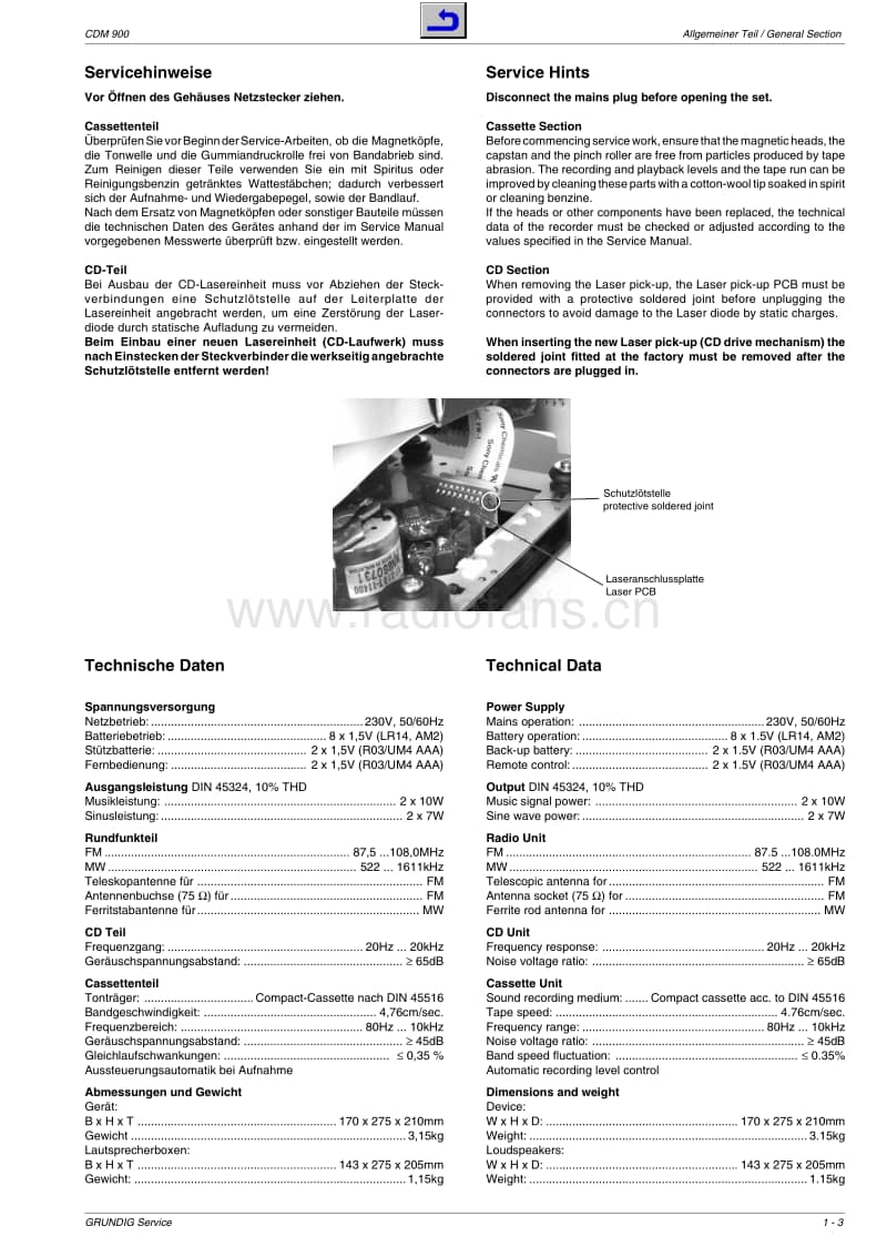 Grundig-CDM-900-Service-Manual电路原理图.pdf_第3页