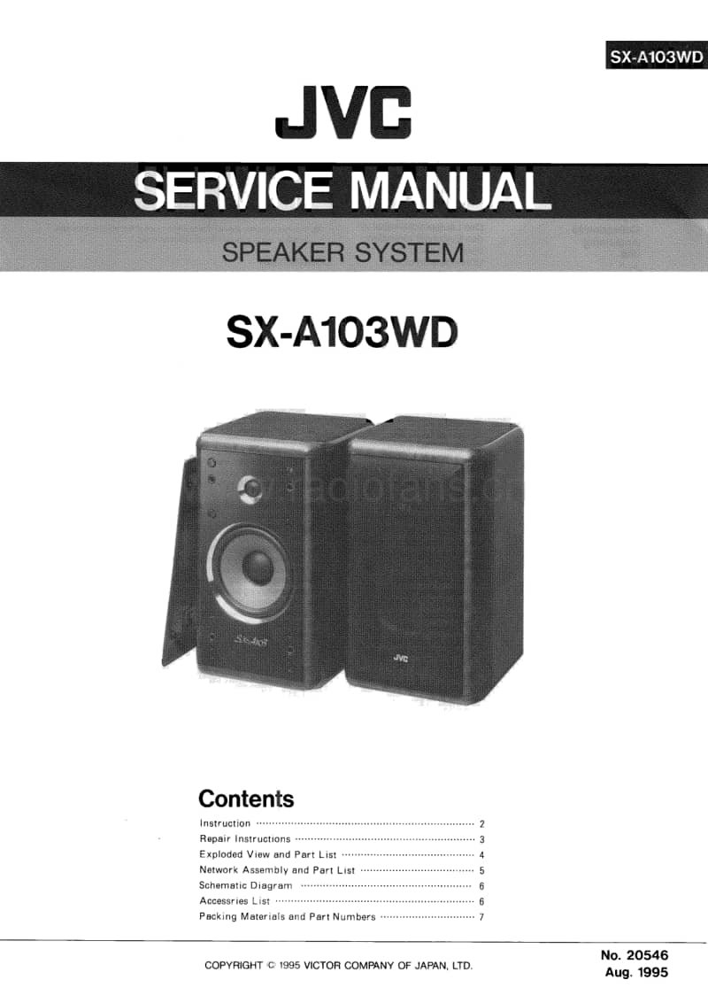 Jvc-SXA-103-WD-Service-Manual电路原理图.pdf_第1页