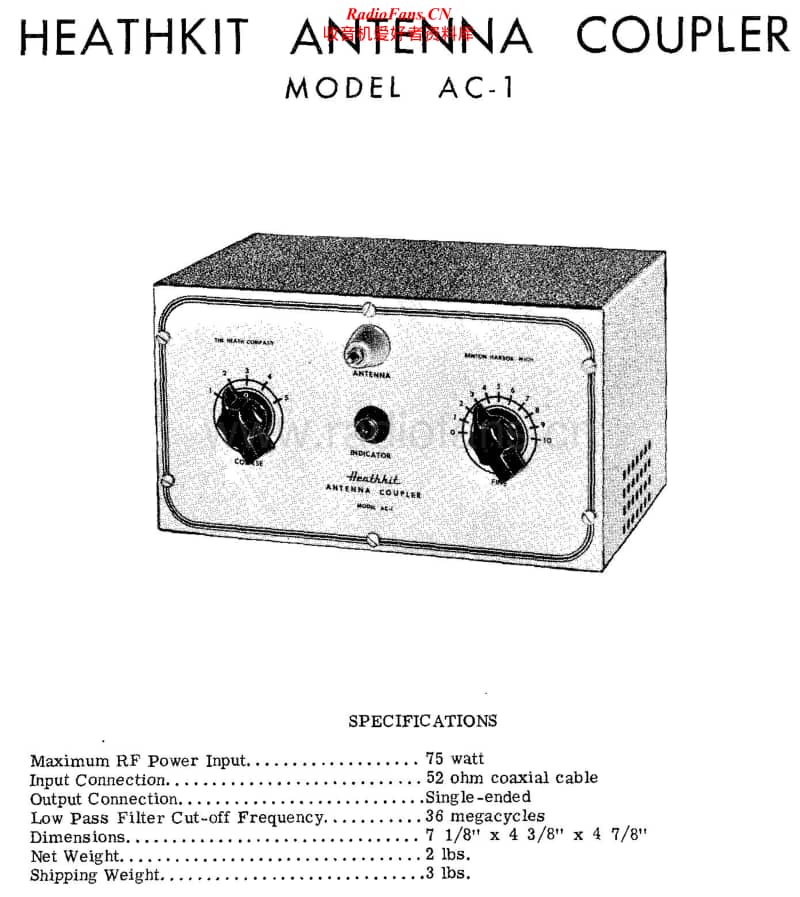 Heathkit-AC-1-Schematic-2电路原理图.pdf_第1页