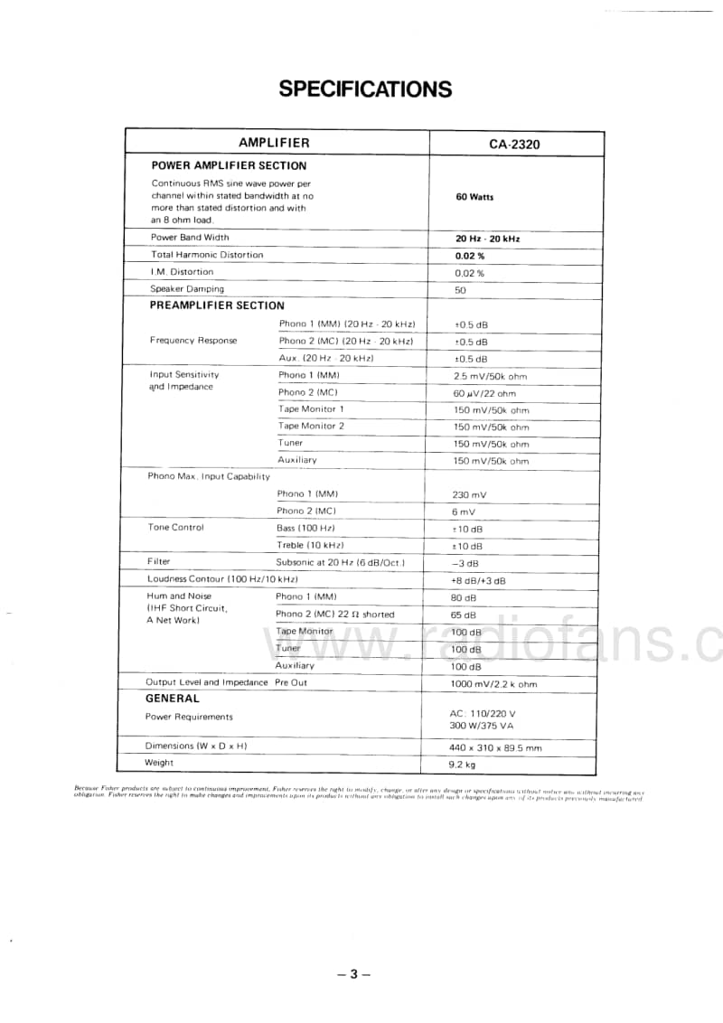 Fisher-CA-2320-Service-Manual电路原理图.pdf_第3页