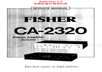 Fisher-CA-2320-Service-Manual电路原理图.pdf