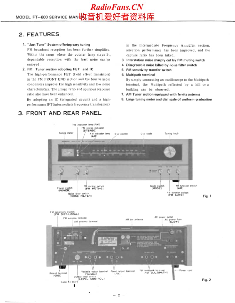 Hitachi-FT-600-Service-Manual电路原理图.pdf_第2页