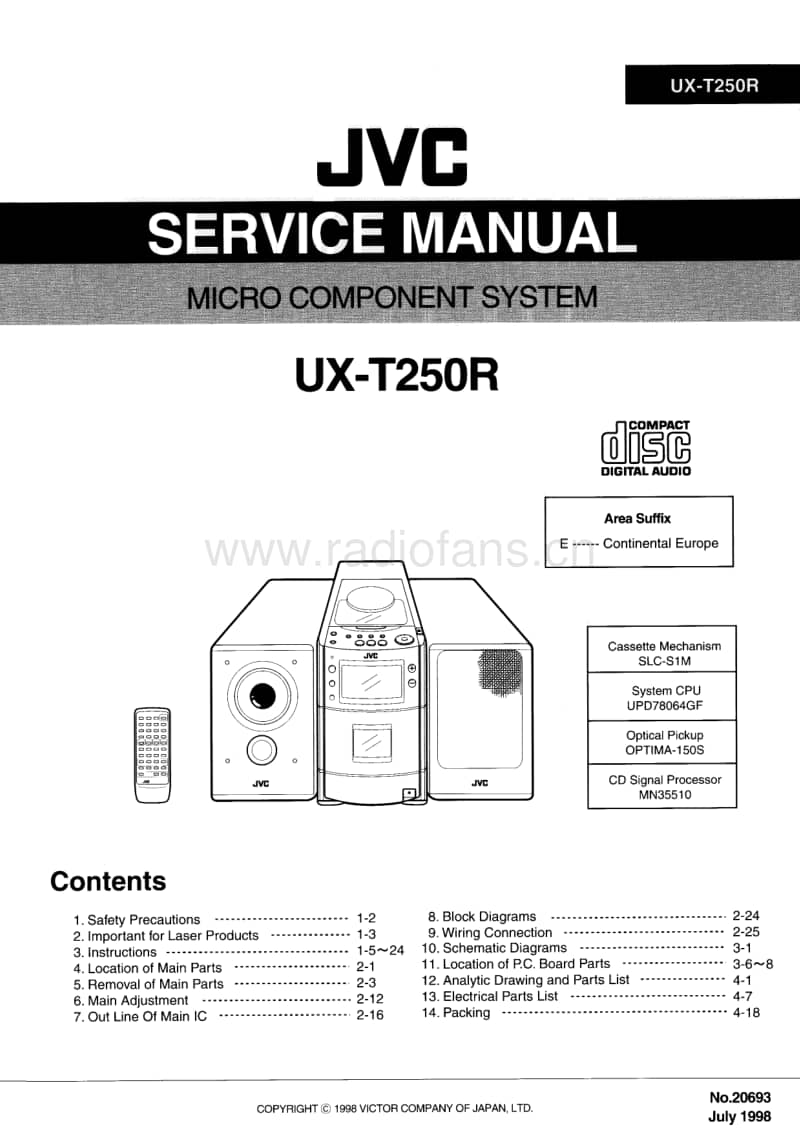 Jvc-UXT-250-R-Service-Manual电路原理图.pdf_第1页