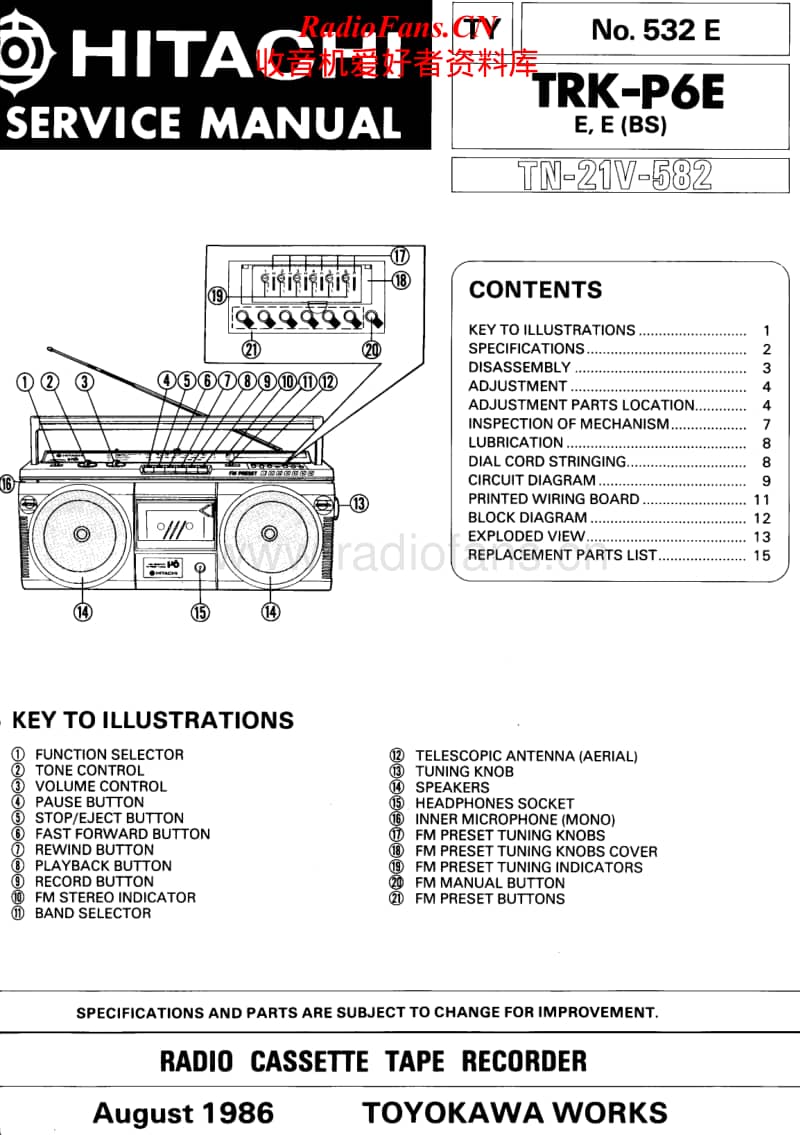 Hitachi-TRKP-6-E-Service-Manual电路原理图.pdf_第1页