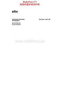 Braun-Audio-308-Service-Manual电路原理图.pdf