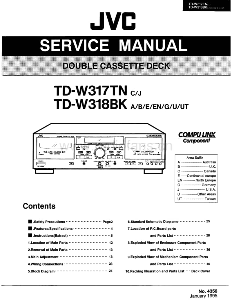 Jvc-TDW-317-TN-Service-Manual电路原理图.pdf_第1页