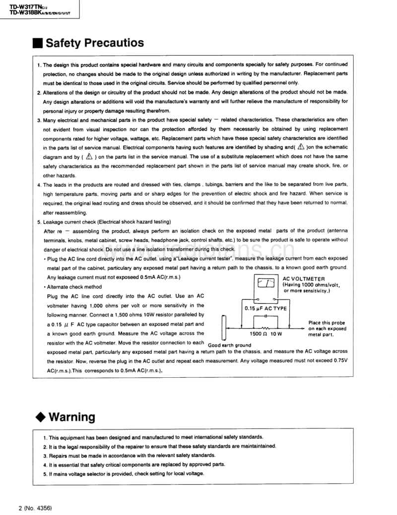 Jvc-TDW-317-TN-Service-Manual电路原理图.pdf_第2页