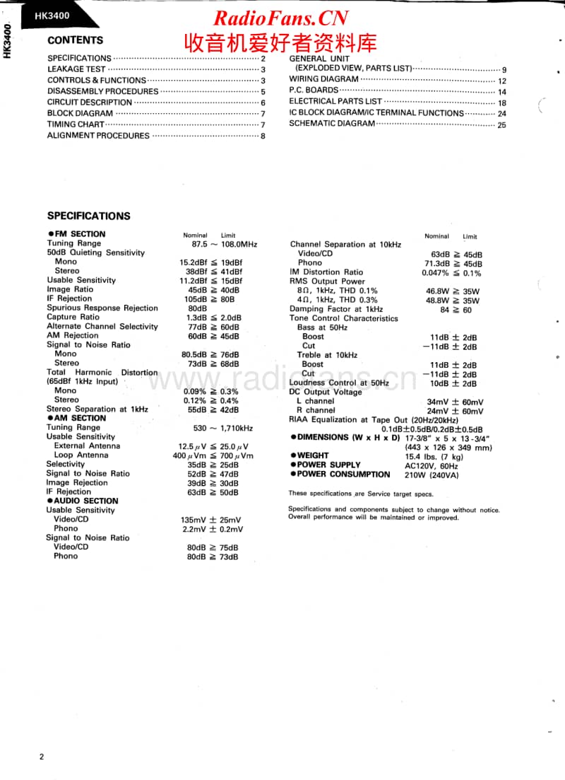 Harman-Kardon-HK-3400-Service-Manual电路原理图.pdf_第2页