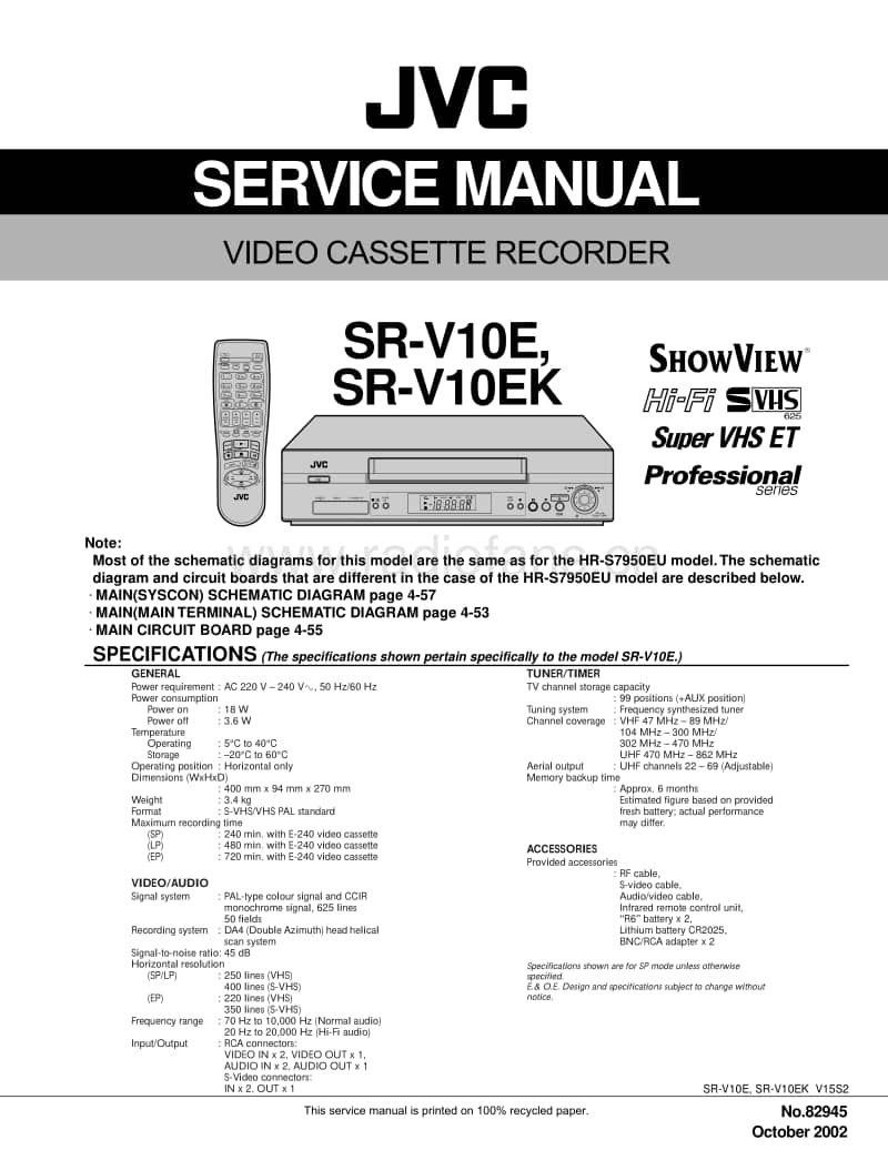 Jvc-SRV-10-Service-Manual电路原理图.pdf_第1页