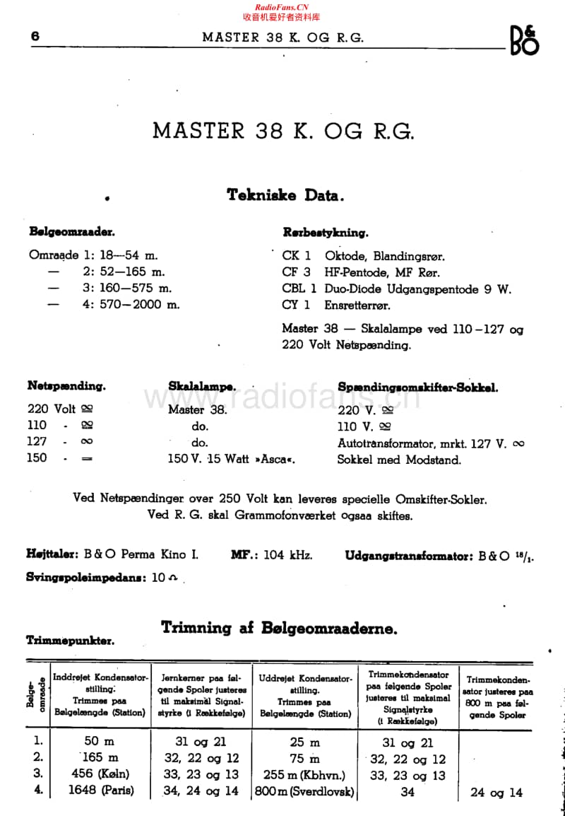 Bang-Olufsen-MASTER-38-K-1937-Service-Manual电路原理图.pdf_第1页