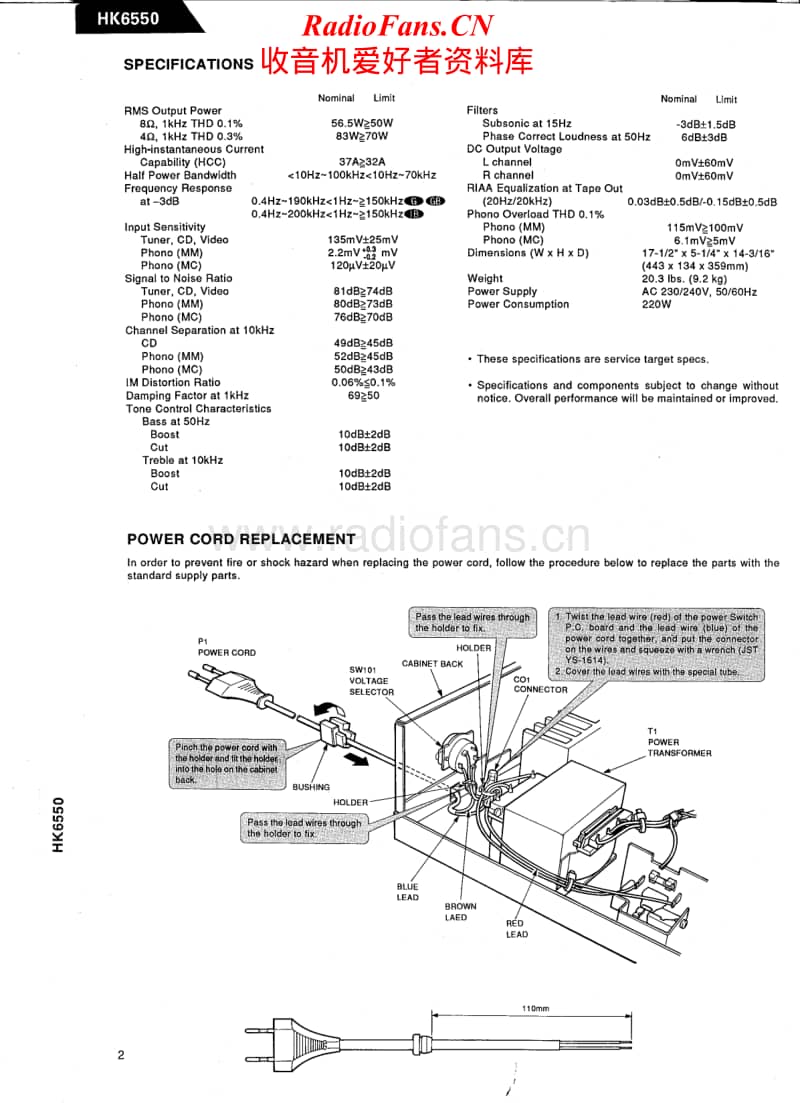 Harman-Kardon-HK-6550-Service-Manual电路原理图.pdf_第2页