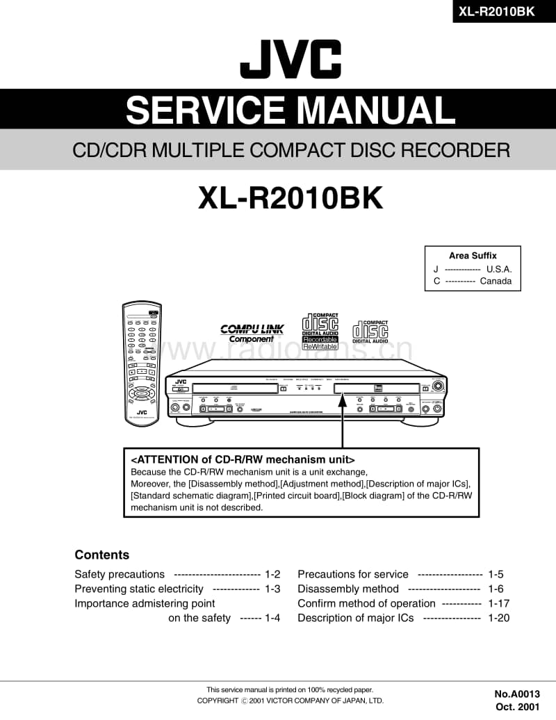 Jvc-XLR-2010-BK-Service-Manual电路原理图.pdf_第1页