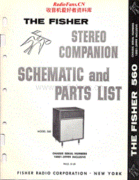 Fisher-STEREO-COMPANION-560-Service-Manual电路原理图.pdf