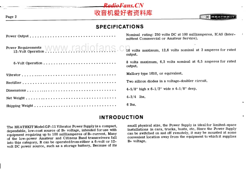 Heathkit-GP-11-Schematic-Manual-2电路原理图.pdf_第2页