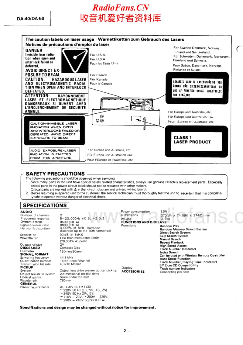 Hitachi-DA-50-Service-Manual电路原理图.pdf_第2页