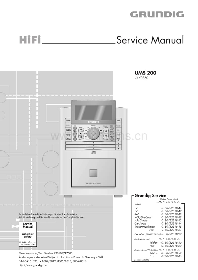 Grundig-UMS-200-Service-Manual电路原理图.pdf_第1页