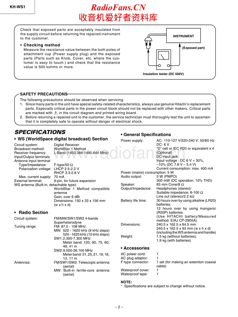 Hitachi-KHWS-1-WUN-Service-Manual电路原理图.pdf_第2页