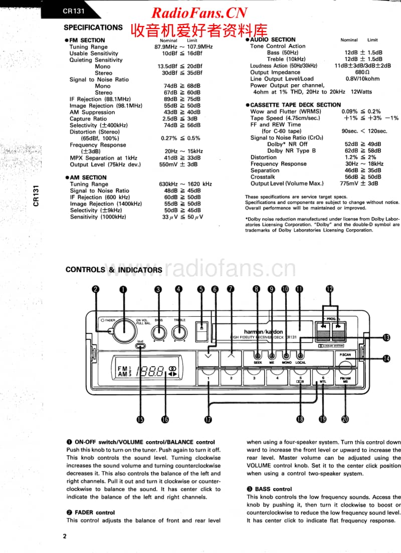 Harman-Kardon-CR-131-Service-Manual电路原理图.pdf_第2页