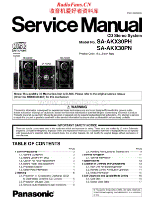 Panasonic-SCAKX30PN-cd-sm维修电路原理图.pdf