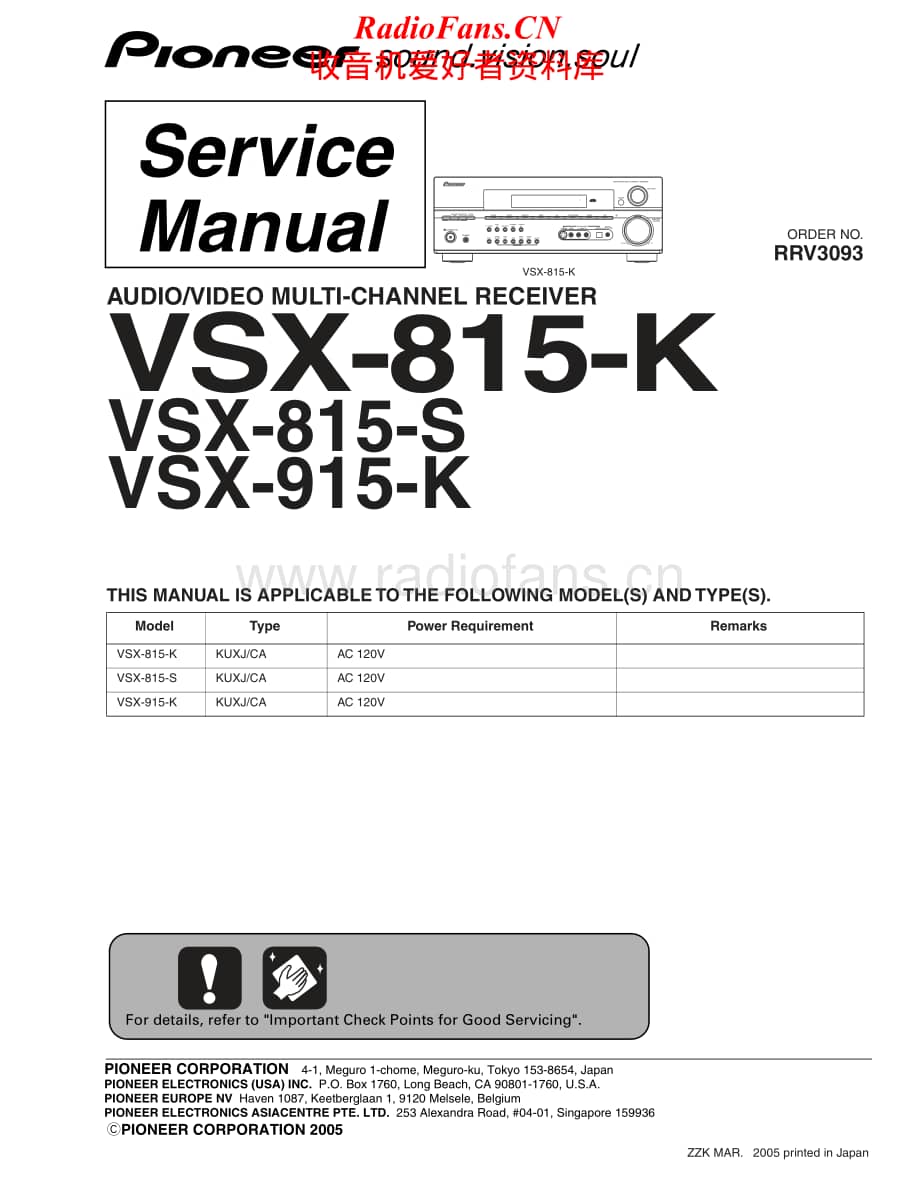 Pioneer-VSX815S-avr-sm维修电路原理图.pdf_第1页