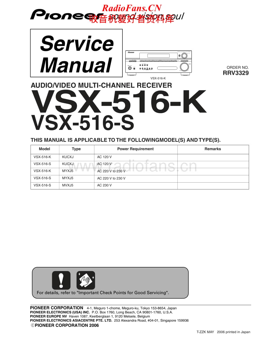 Pioneer-VSX516S-avr-sm维修电路原理图.pdf_第1页