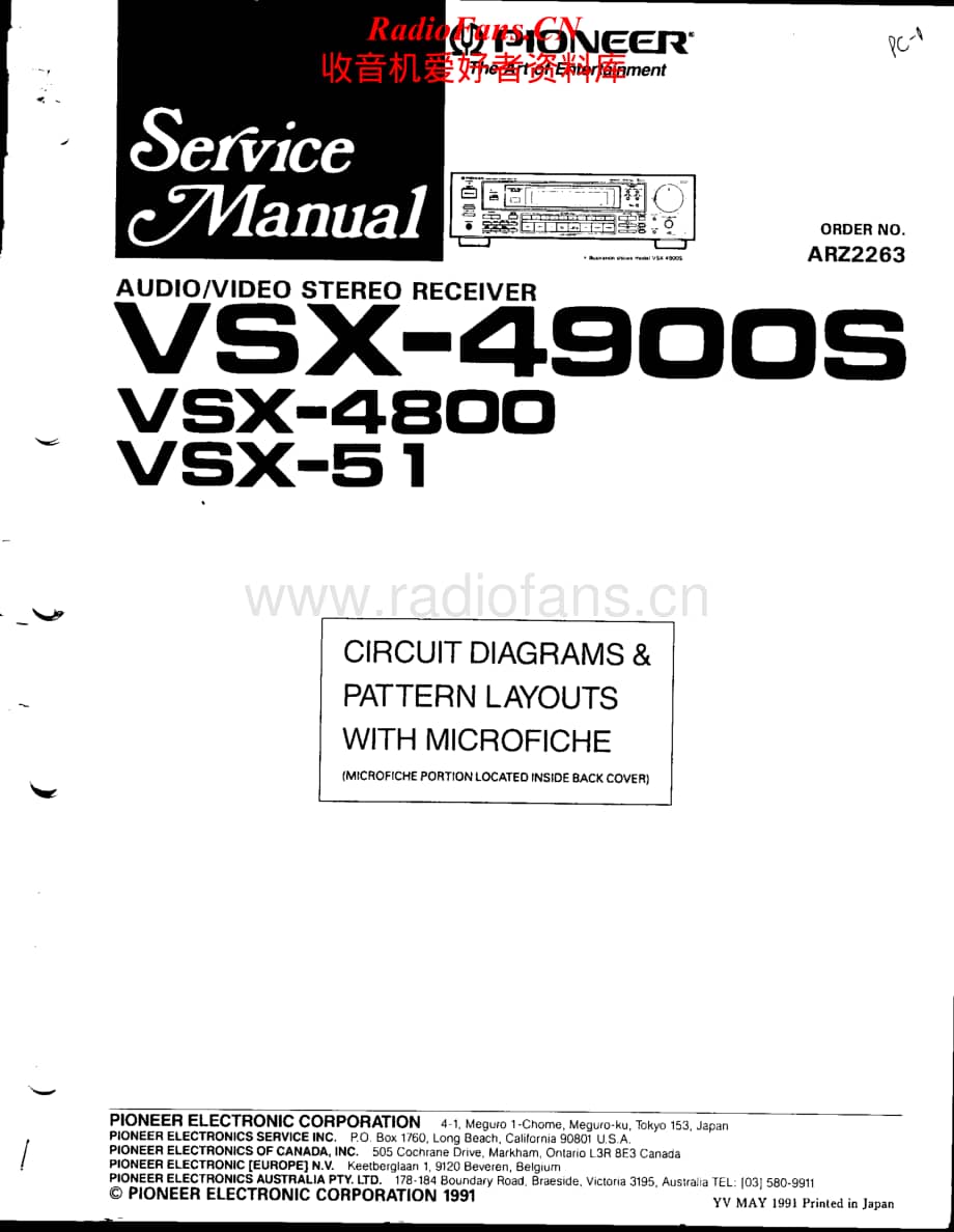 Pioneer-VSX51-avr-sm维修电路原理图.pdf_第1页